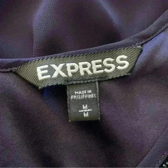 Express Purple Spaghetti Strap
Beaded Neckline Trapeze Dress Size Medium - Picture 10 of 13